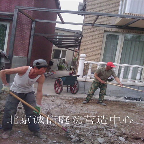 图 通州防腐木亭子图片家庭庭院设计施工一站式服务公司 北京鲜花绿植