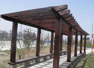 防腐木花架厂家 唐县北方园林古建