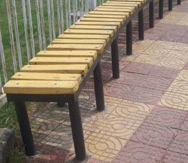 防腐木座椅 美观耐用的户外家具选择